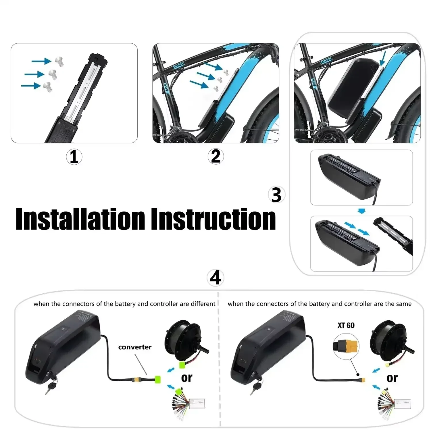 Para Hailong EBike batería 36V - Ebike Battery 48V 20Ah Hailong reseña y precio