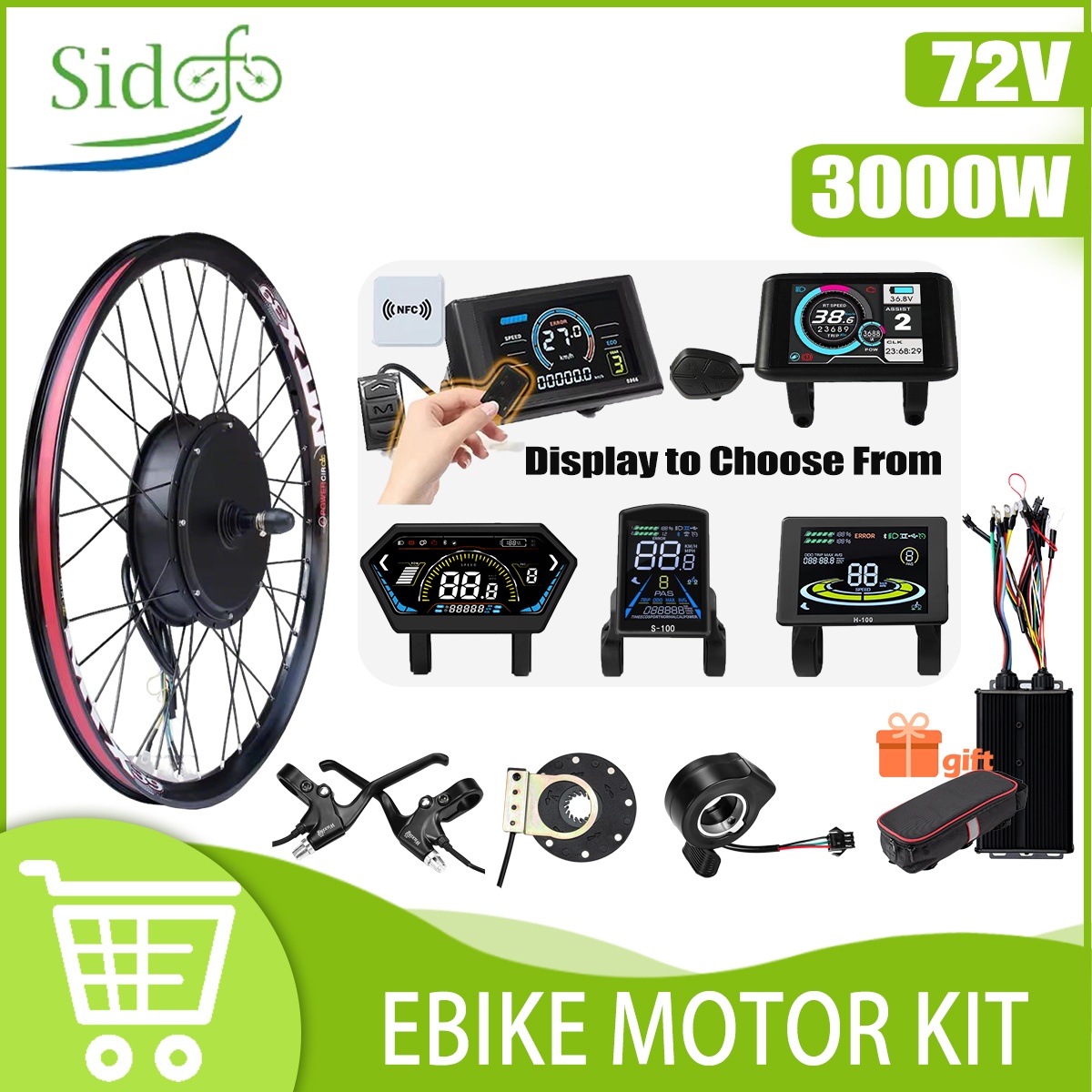 Kit de Conversión para Bicicle - Ebike Conversion Kit 72V 3000W reseña y precio